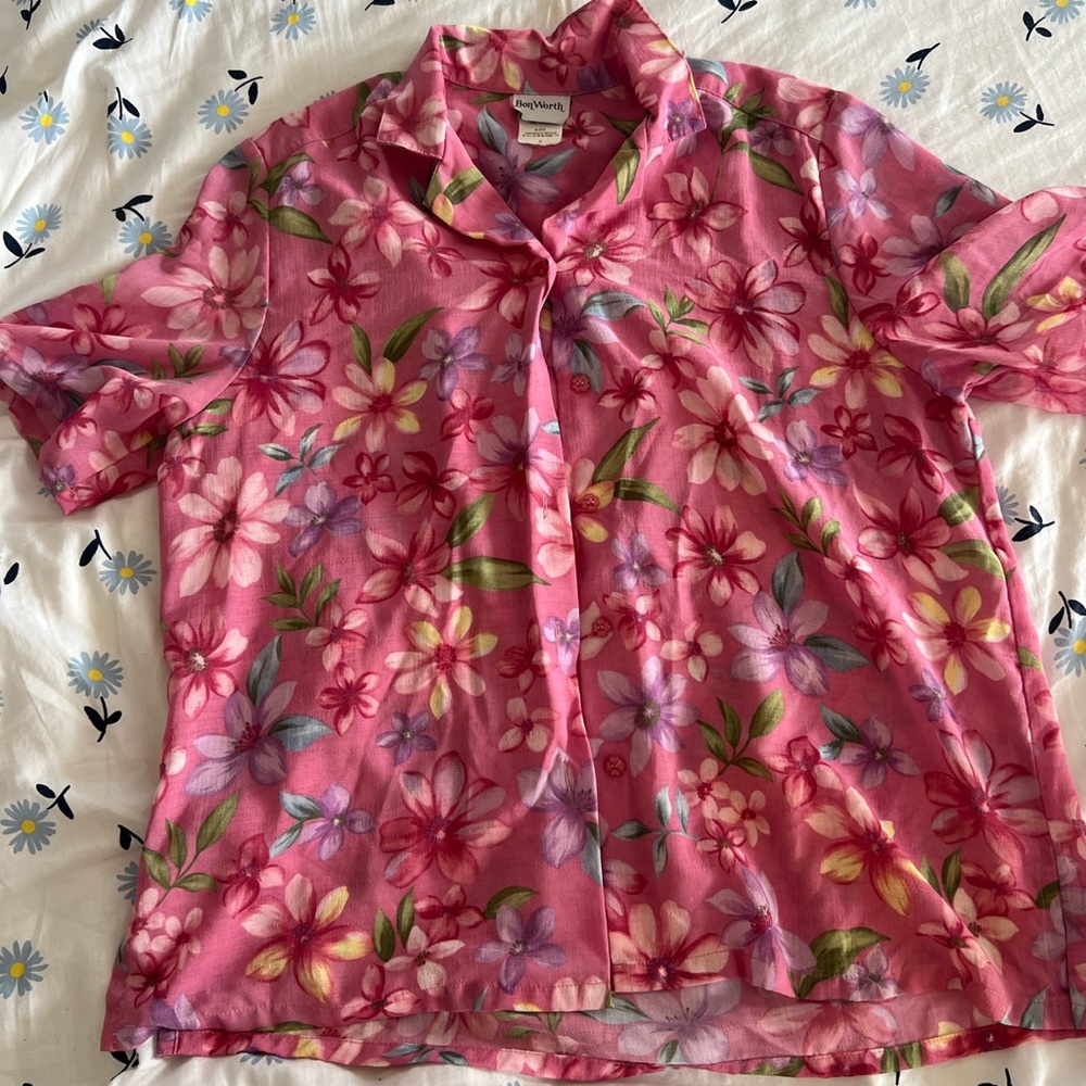 Pink hawaiian shirt